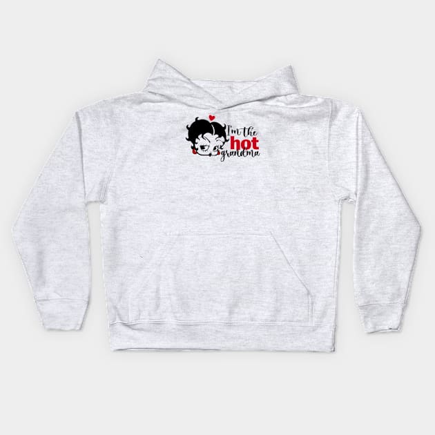 Betty Boop - Hot grandma Kids Hoodie by KERZILLA